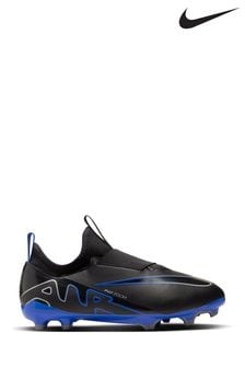 Nike Black Jr. Zoom Mercurial Vapor 15 Academy Firm Ground Football Boots (930353) | kr1 010