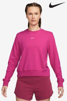 Nike Fushsia Pink Dri-FIT One Long-Sleeved Crew-Neck Top (930506) | $87