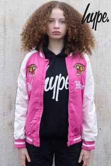 Hype X Ed Hardy Kids Pink Tiger Souvenir Jacket (930685) | 383 SAR