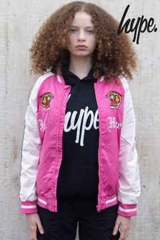 Hype X Ed Hardy Kids Pink Tiger Souvenir Jacket