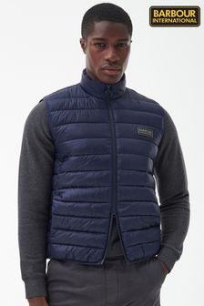 Barbour® International Blue Tourer Reed Gil Night Gilet (930719) | AED660