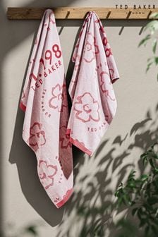 Ted Baker Pink Est 1988 Beach Towel (930765) | 270 QAR