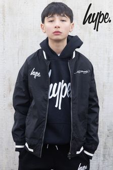 Hype X Ed Hardy Kids Black Reversible Allover Tiger Souvenir Jacket