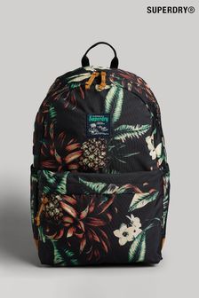 Superdry Black Printed Montana Backpack (930859) | $49