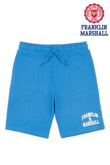 Pantalones cortos azules con letras en arco de Franklin & Marshall (931068) | 35 €