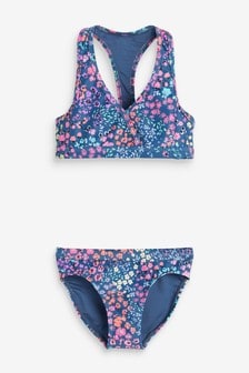 Bikini 3 Pièces Fille 2025 - Brassière Sportive, Culotte Et Short - Tissu Respirant Séchage Rapide