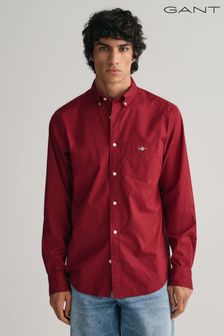 Rdeče slivovka - Gant srajca običajnega kroja iz poplina (931265) | €51