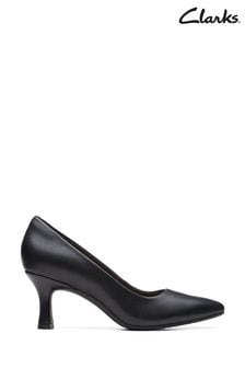 Clarks Black Leather Kataleyna Gem Shoes (931417) | €92