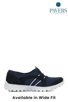 Синий - Женские легкие кроссовки-слипоны для широкой стопы Pavers (931853) | €44
