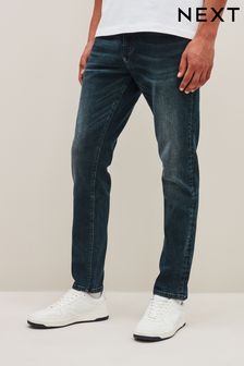 Deep Blue Tint Slim Vintage Stretch Regular Fit Jeans (931859) | $45