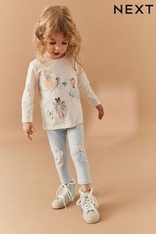 Blue Fairy Embroidered Leggings (3mths-7yrs) (931918) | AED20 - AED27