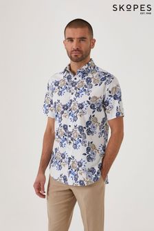 Skopes Tailored Fit White Floral Cotton Casual Shirt (931974) | 60 €