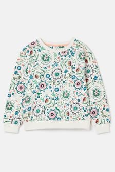 Joules Chelsea Cream Crew Neck Printed Sweatshirt (932344) | $69 - $77
