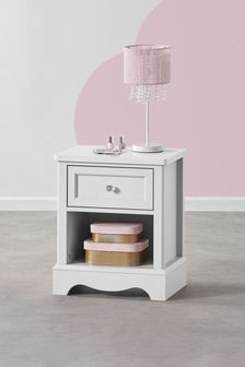 Amelia White Bedside Table with Drawer (932396) | €66