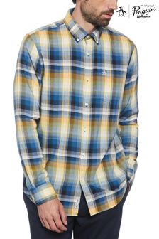 Original Penguin Blue Long Sleeve Plaid Ecovero Shirt (932455) | 115 €