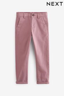 Pastelno roza - Raztegljive chino hlače (3–17 let) (932992) | €15 - €22