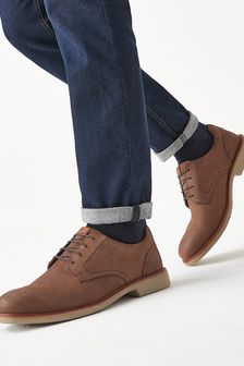 Brown Leather Motion Flex Derby Shoes (933908) | 1,596 UAH