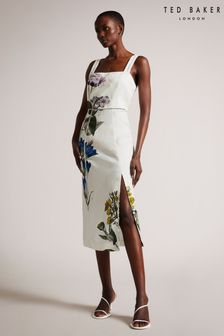 Women s Ted Baker White Square Neck Dresses Next Bahrain