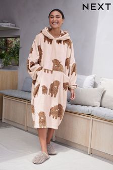 Cream Hamish The Highland Cow Oversized Blanket Hoodie (934744) | TRY 942
