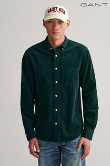 Zielony w szkocką kratę - Gant Regular Fit Corduroy Shirt (935424) | 315 zł