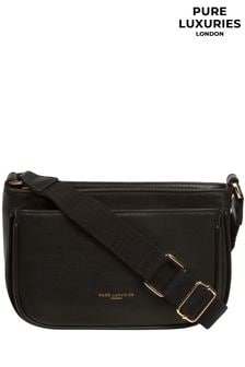 Черный - Кожаная сумка с длинным ремешком Pure Luxuries London Bree (935446) | €78