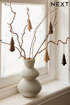 Set Of 6 Wooden Tree Baubles (935630) | 525 K