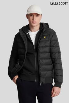 Lyle & Scott Black Big Wadded Jacket (935796) | kr2 630