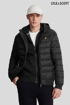 Lyle & Scott Black Big Wadded Jacket (935796) | $214