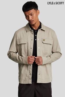 Lyle & Scott Ecru White Big Bedford Co-ord Overshirt (936101) | $163