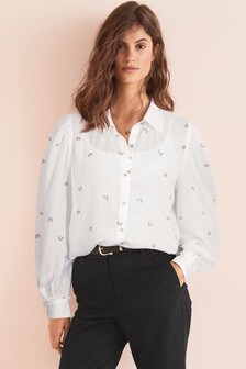 Chemise à col arrondi