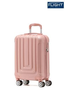 Rosé-goldfarben - Flight Knight Abs Hardcase Kabinenroller Handgepäck in Schwarz, 55 x 35 x 20 cm, 8 Rollen (936873) | 78 €