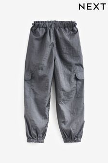 Charcoal Grey Parachute Cargo Cuffed Trousers (3-16yrs) (937083) | €10 - €12.50