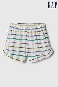 Weiß/Gestreift - Gap Baby Pull-on-Shorts mit Rüschen (3 Monate bis 5 Jahre) (937215) | 12 €