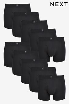 Black Essential A-Front Boxers 10 Pack (937324) | ₪ 108