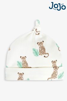 Кремовый с леопардовым принтом - Хлопковая шляпа для малышей с принтом Jojo Maman (938015) | €8