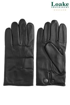 Loake Leather Black Gloves