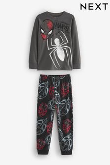 Grey Marvel Spider-Man Long Sleeve Pyjamas (3-16yrs) (939121) | €21 - €29