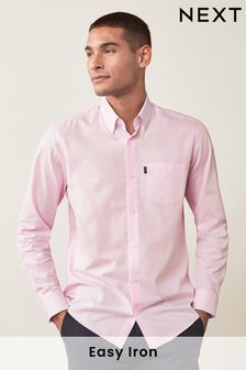 Light Pink Slim Fit Single Cuff Easy Iron Button Down Oxford Shirt (939155) | 26 €