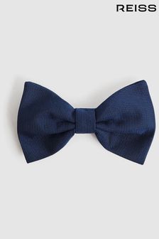Reiss Navy Boyle Grosgrain Silk Bow Tie (939472) | 444 SAR