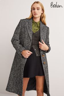 Boden Black Wool Blend Tailored Coat (93P010) | 10,513 UAH
