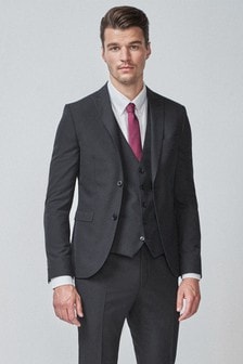 Tmavomodrá - Extra skinny strih - Oblek na dva gombíky: sako (940568) | €18