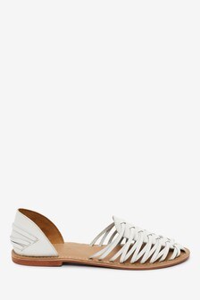 Chaussures Huarache tissées en cuir