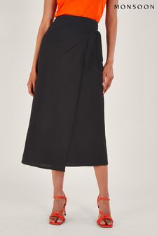 Monsoon Winnie Wrap Midi Black Skirt (941312) | 84 €