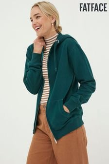 Fat Face Green Amy Zip Up Hoodie (941506) | $66
