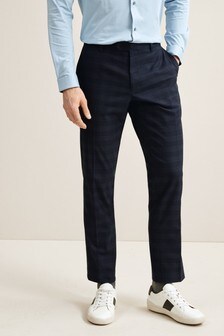 Check Slim Fit Trousers