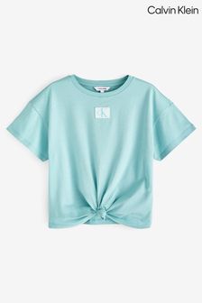 Calvin Klein Girls Blue Knotted T-Shirt (941795) | 38 €