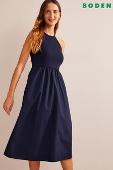 Boden Blue Rib Halter Dress (942024) | €51
