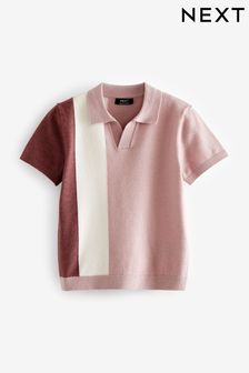 Pink Stripe Short Sleeved Polo Shirt (3mths-7yrs) (942114) | OMR5 - OMR6