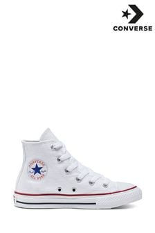 Converse White Chuck Taylor High Top Junior Trainers (942500) | €50 - €53