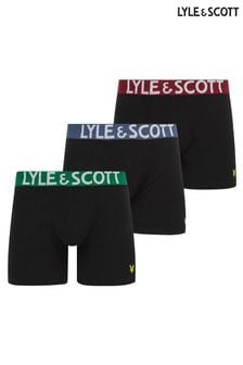 Lyle and Scott Daniel Black Underwear Trunks 3 Pack (942603) | kr570